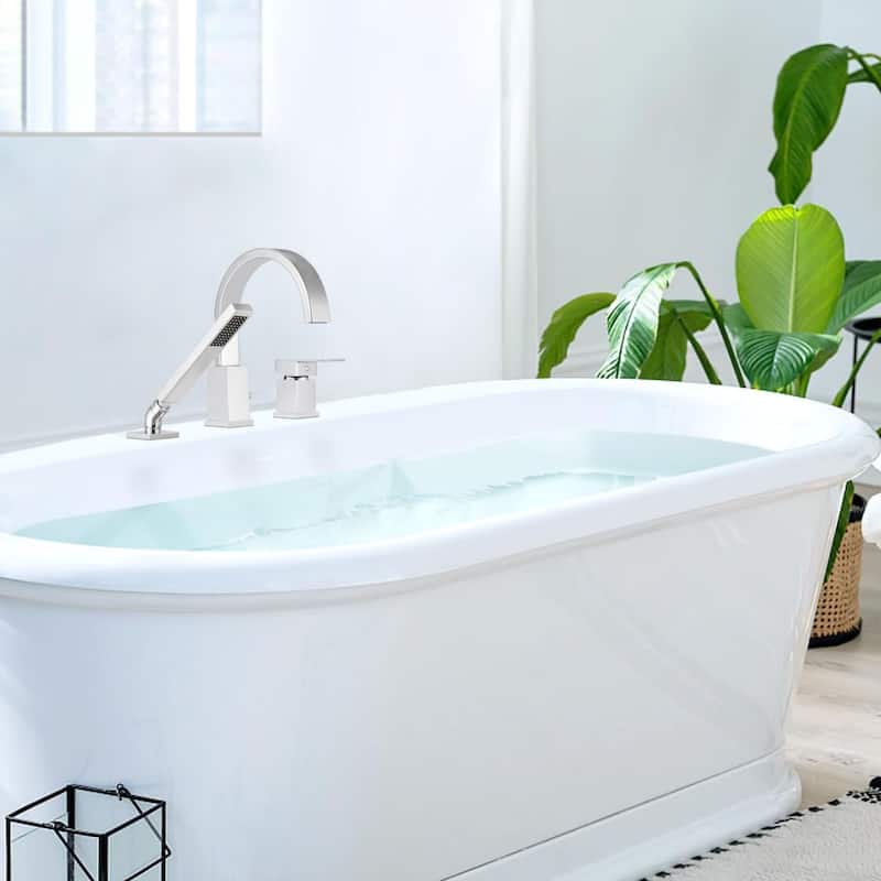 Waterfall Bathtub Faucet Set with Sprayer
