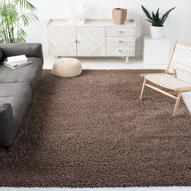 SAFAVIEH California Shag Izat 2-inch Thick Area Rug - 8'6" x 12' - Taupe