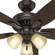 preview thumbnail 6 of 19, Hunter 52" Newsome Ceiling Fan with 3-Light LED Light Kit and Pull Chain - Traditional