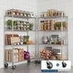 preview thumbnail 7 of 7, 4-Tier Wire Shelving Unit 47.2x17.7x70.9in Adjustable Heavy Duty Rack with Wheels NSF Chrome for Kitchen Garage