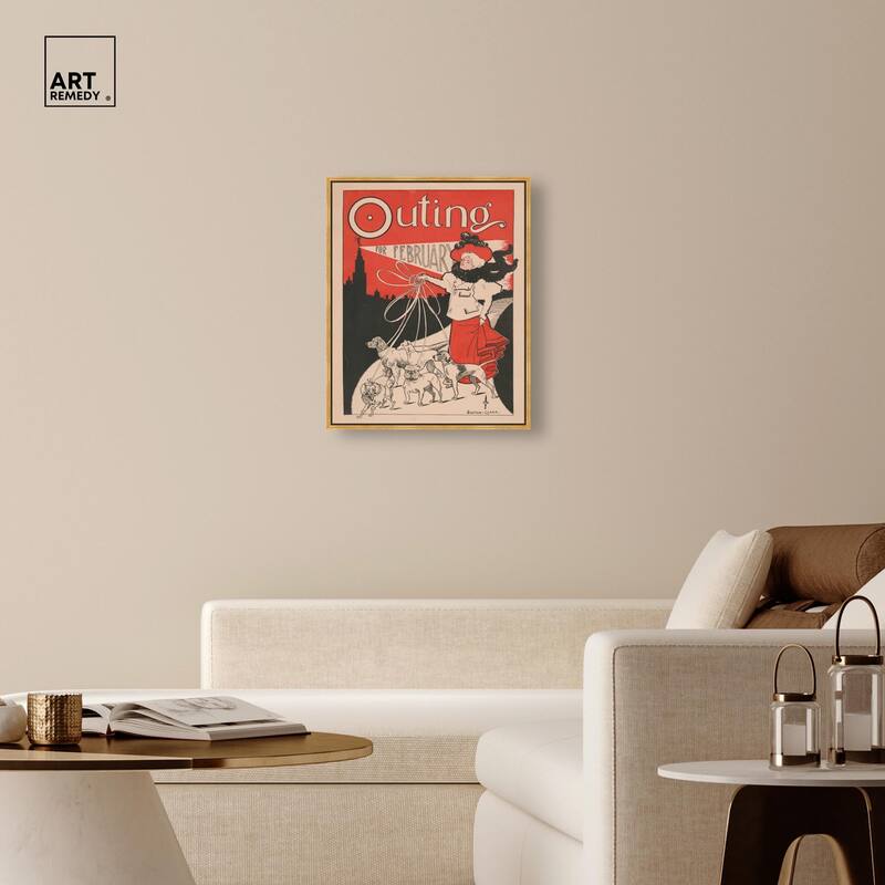 Outing for February 1896 Canvas by Art Remedy