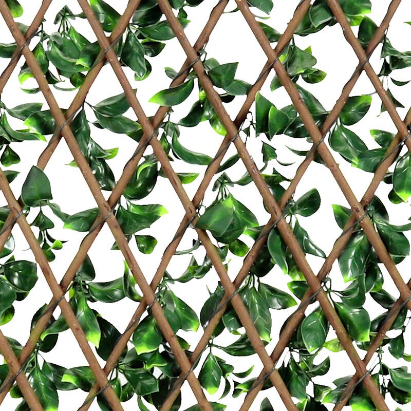 1pcs 32" x 50" Artificial Ivy Hedges Screen Expandable Privacy Fence
