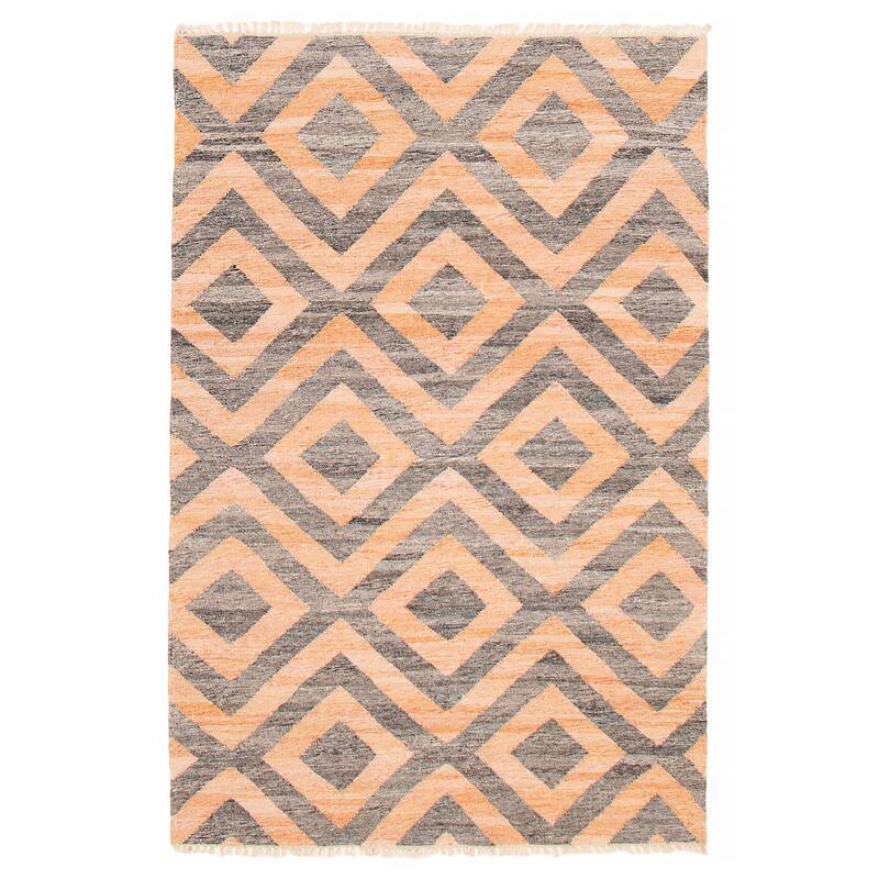 Ankara FW Grey Kilim 5'1" x 8'0" - 5'1 x 8'0 - Dark Grey - 5'1 x 8'0