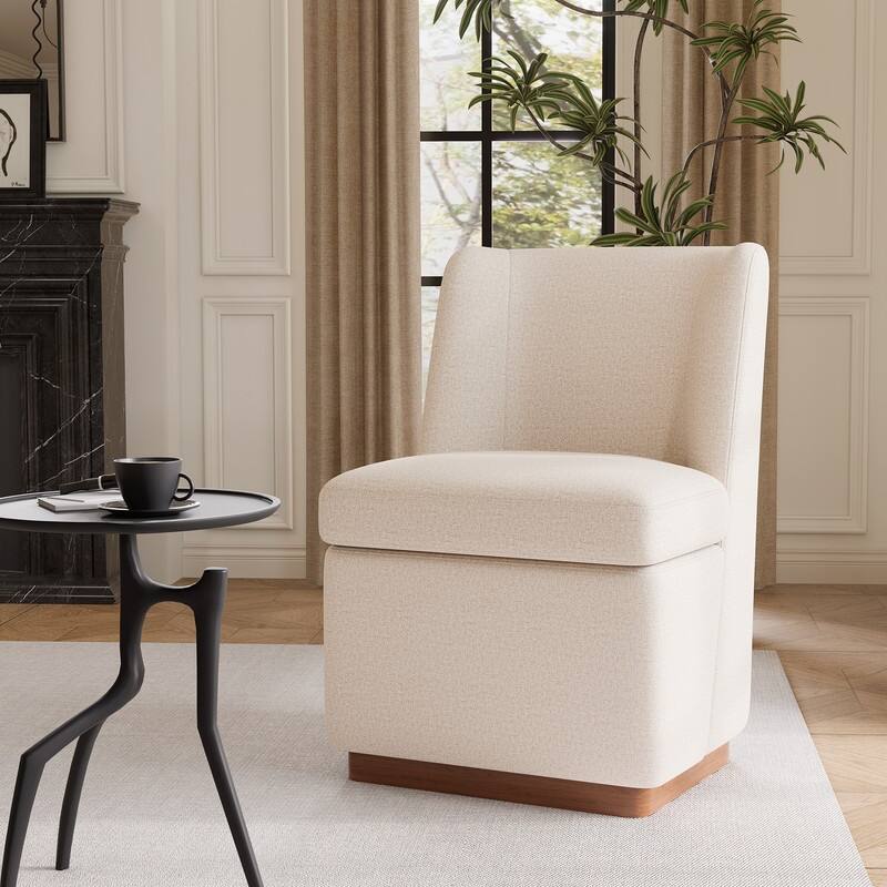 Modern Accent Chair Set of 4, Armless Chairs for Dining Room, Living Room, Bedroom