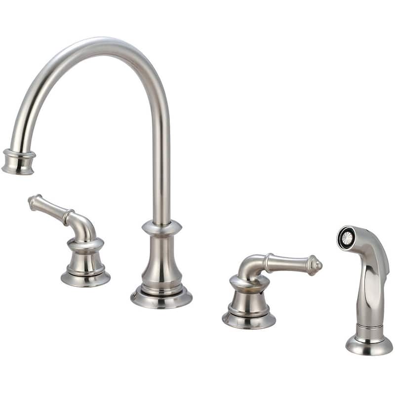 Pioneer Faucets Del Mar 1.5 GPM Widespread Kitchen Faucet with 8-1/16" - Brushed Nickel