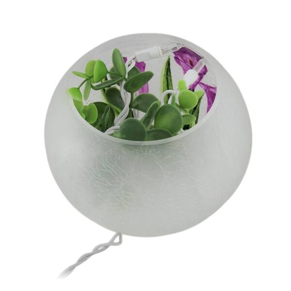 Shop Round Glass Hummingbird Vase W Led 5 4 25 X 5 5 X 5 5