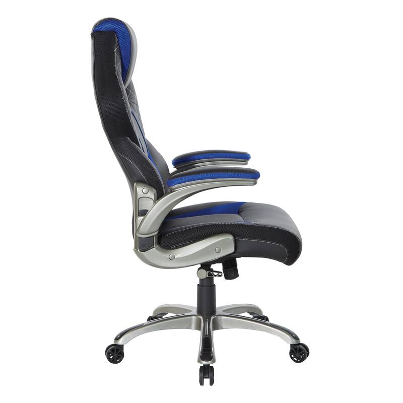 Oversite Gaming Chair in Faux Leather with Color Accents