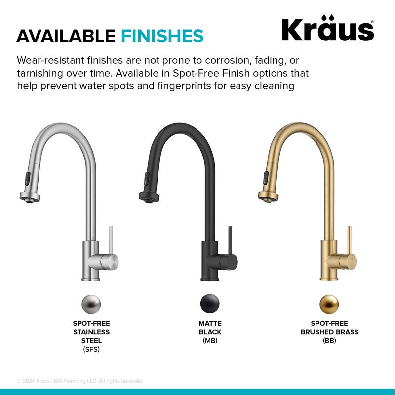 Kraus KPF-1616 Bolden 1.8 GPM 2-Function Single Handle Pull Down