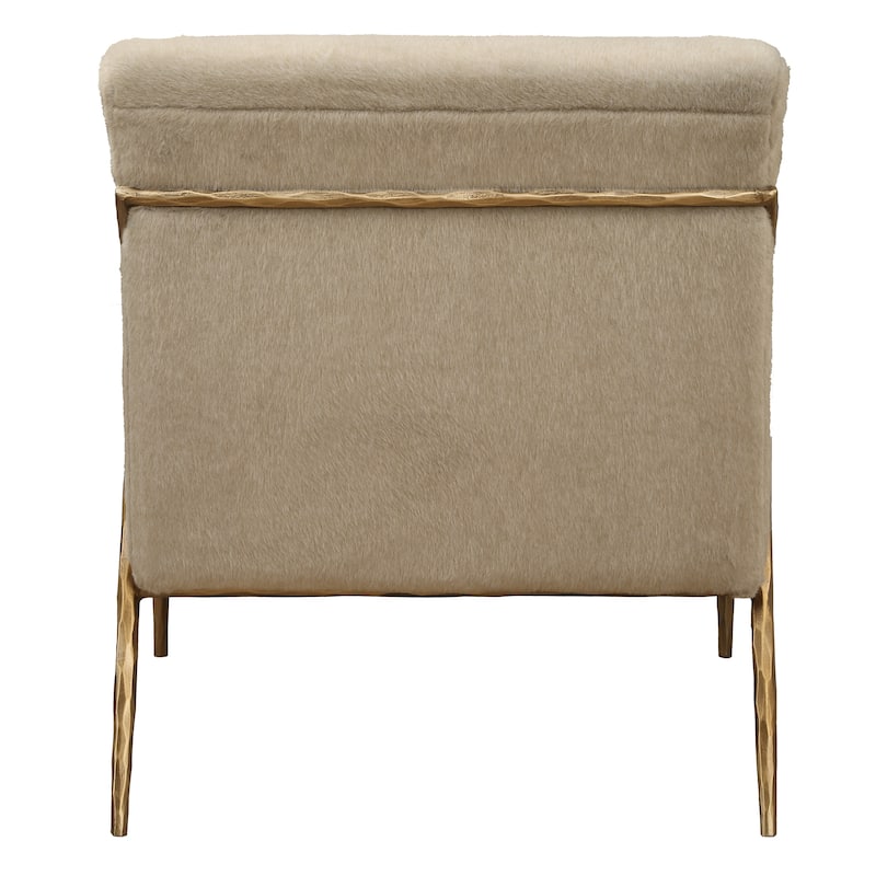 Uttermost Kashmir Aged Gold Accent Chair - 32" H x 26.5" W x 29" D