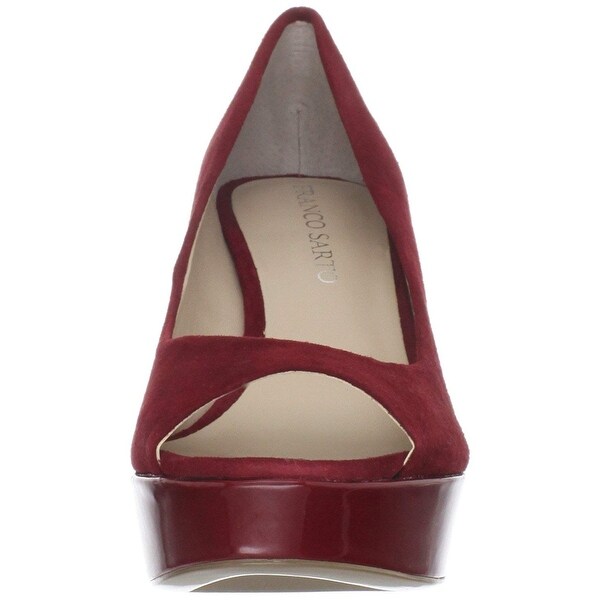 franco sarto peep toe wedge