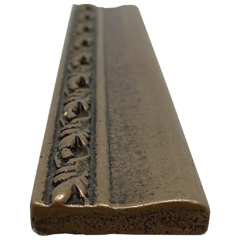 Dove 1.5" x 8" Matte Metallic Listello Wall Tile Trim