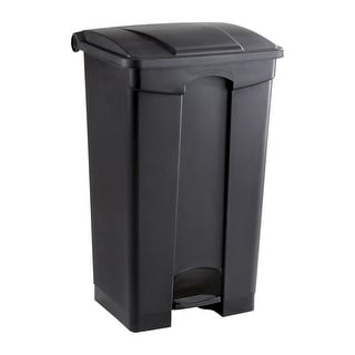 TISHITA Bathroom Trash Can With Lid Foot Pedal Garbage Bin Modern Wastebasket Kitchen Step Trash Can For Garage Entryway Office Study 9l