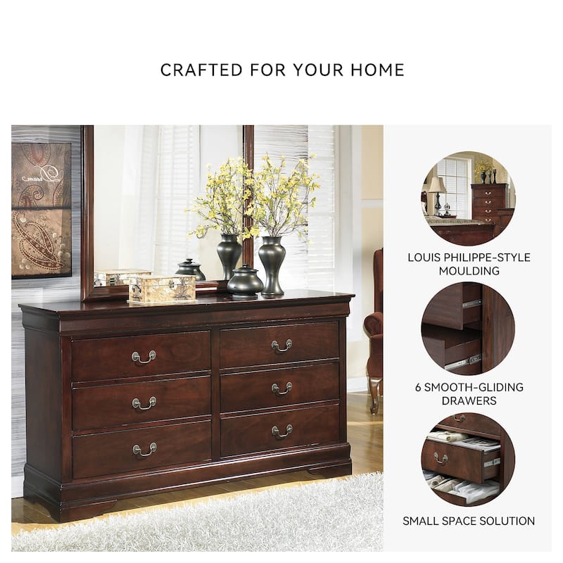 Alisdair Two Drawer Dark Brown Nightstand