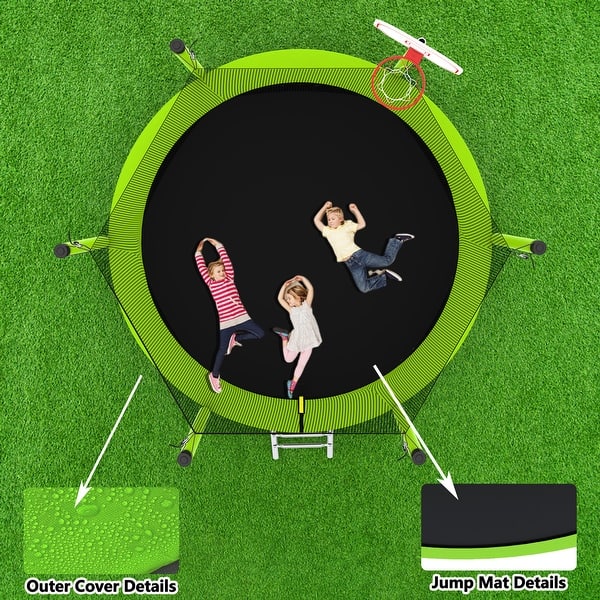 Spacious Design Trampoline Solid Base Structure, Safety Pad For Kid