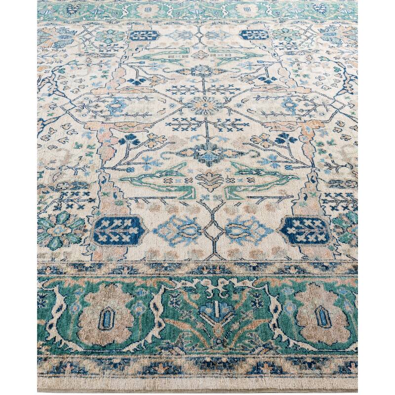 Serapi One-of-a-Kind Hand-Knotted Area Rug - Ivory - 8' 2" x 9' 10"