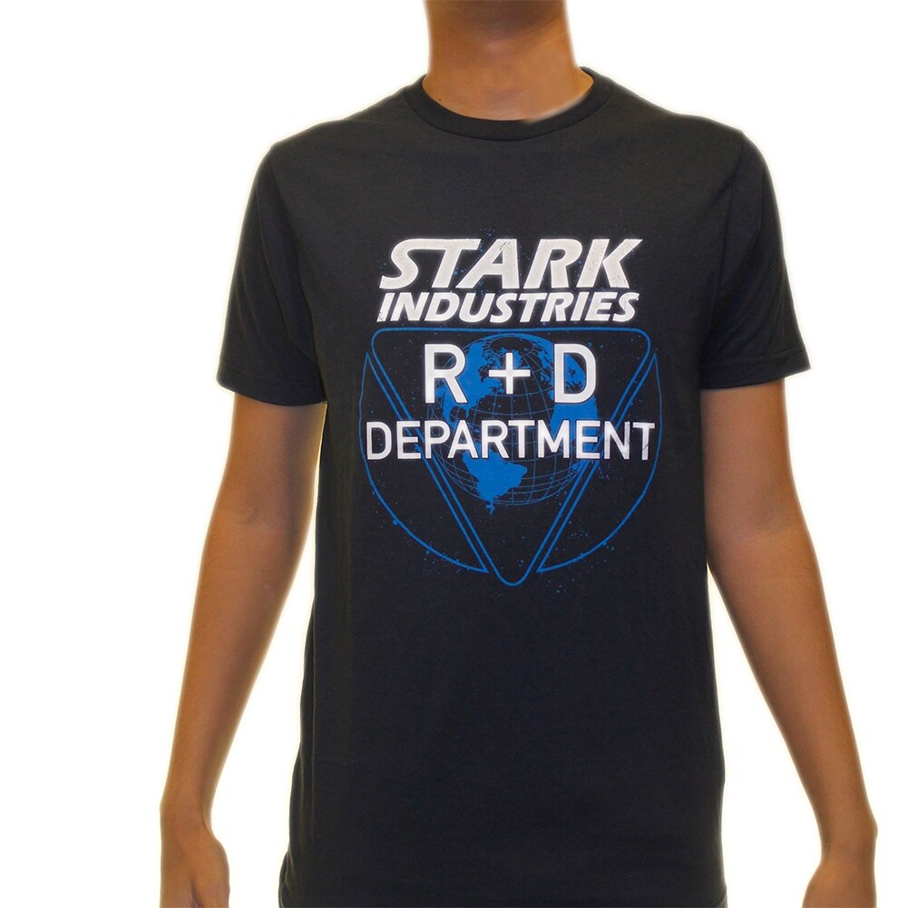 Shop Marvel Stark Industries R D Department Men S Blue T Shirt Overstock 17066509