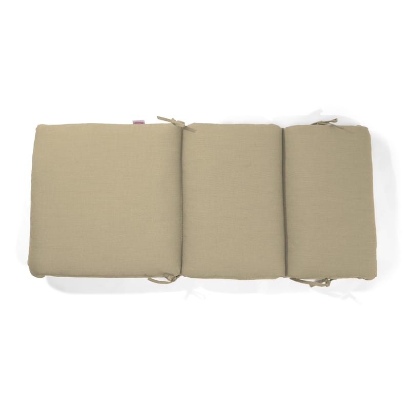 Sunbrella® Stripe Sunbrella Fabric 1 Piece Indoor/Outdoor Two Ply High Back/Recliner Cushion, 22"W x 46"L - 22"W x 46"L