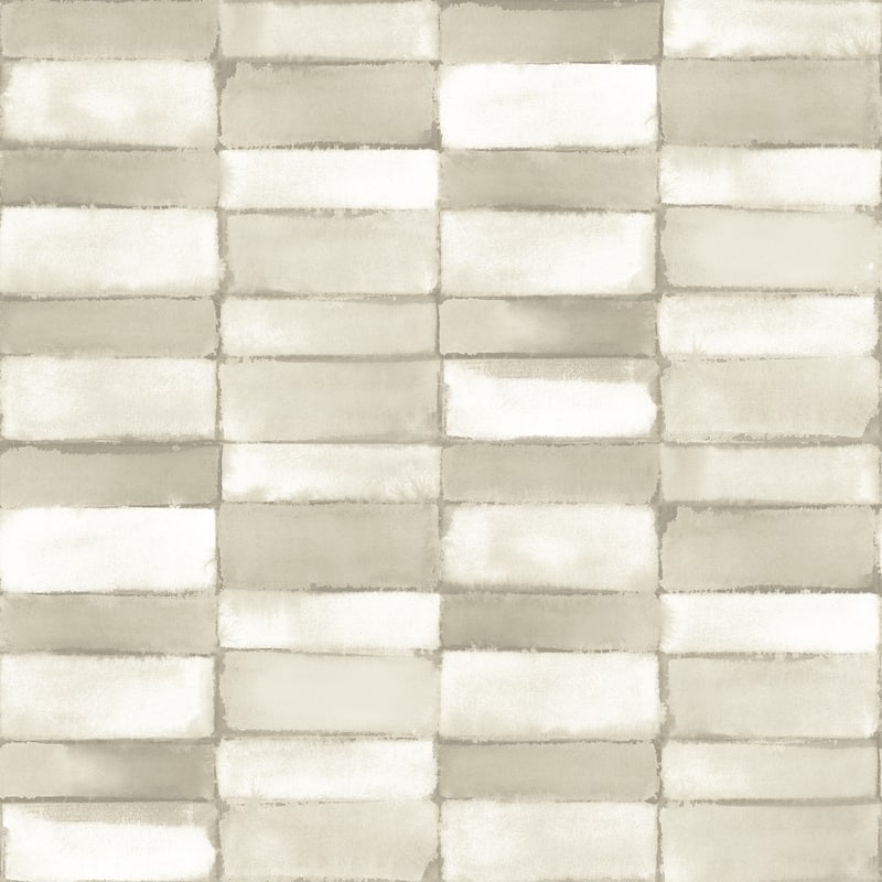 A-Street Prints Braden Taupe Tile Wallpaper - Bed Bath & Beyond - 40000911
