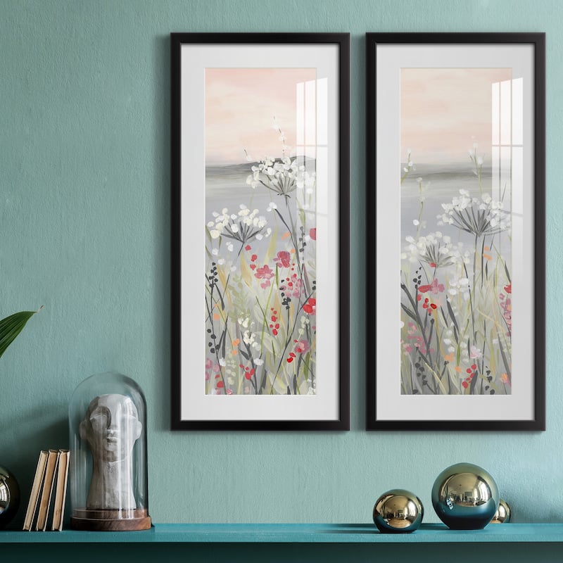 Blushing Wildflowers I-Premium Gallery Framed Print - Ready to Hang