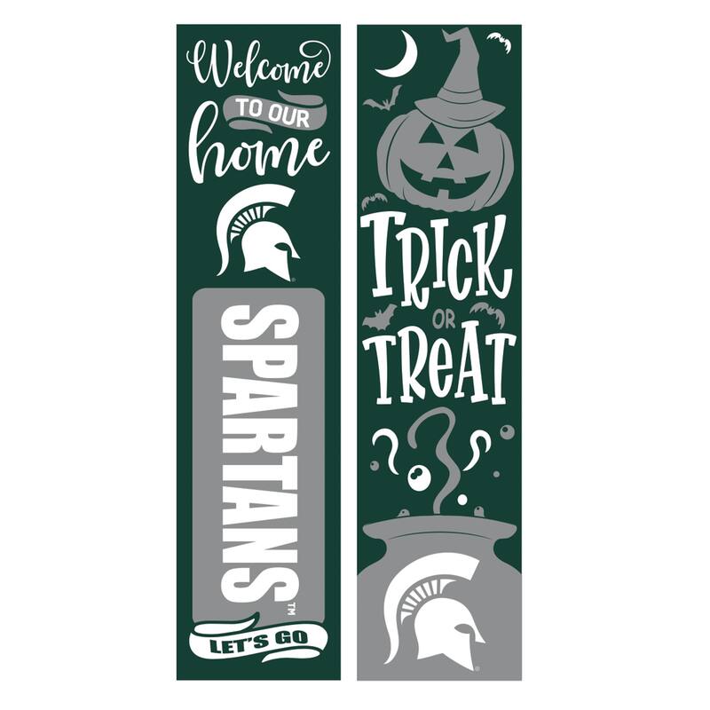 47" Double Sided Seasonal Porch Leaner, Michigan State University - 47" x 11.25"