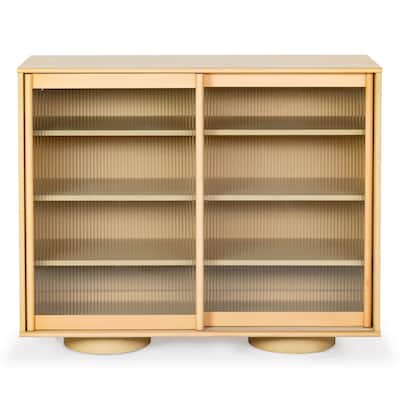 SAFAVIEH Couture Kaybella Glass Door Chest - 47"W x 18"D x 39"H