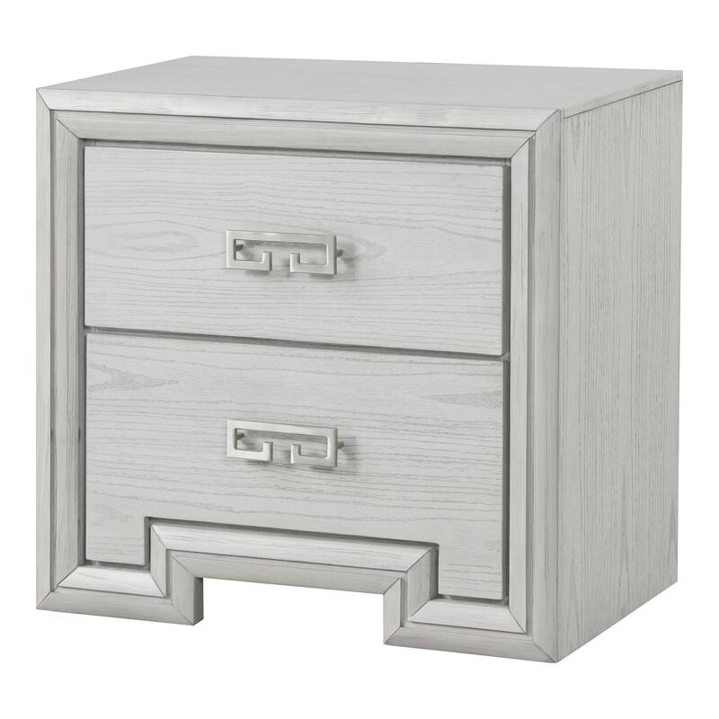 Furniture of America Klasiin 5-Piece Rustic White Wood Panel Bedroom Set