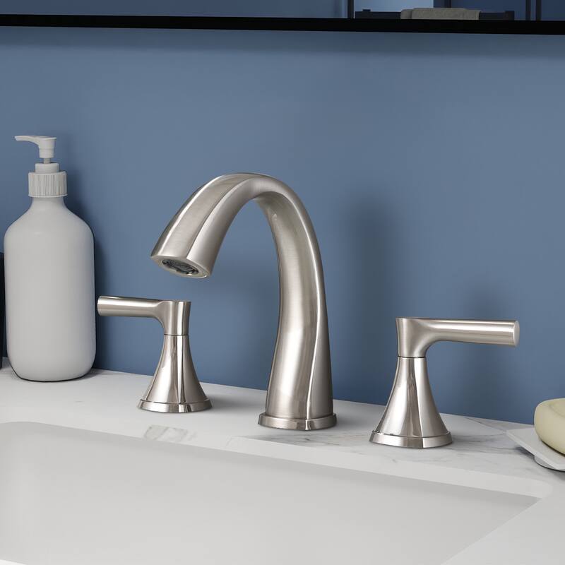 Topcraft Two Handle Bathroom Sink Faucet with Pop-Up Drainer