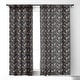 preview thumbnail 4 of 4, 1-piece Blackout Anthology Of Pattern Seville Garden Black Made-to-Order Curtain Panel