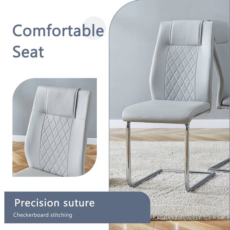 5-Piece Table & Chairs Set with Side Chair, Butterfly Leg Dining Table