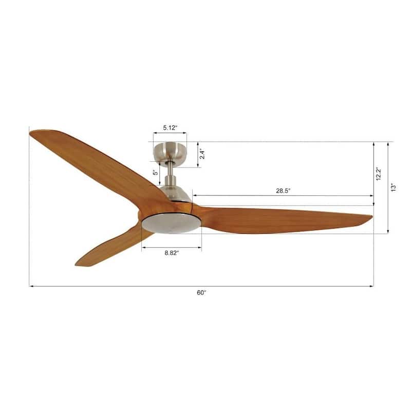 Lucci Air Type A 60-inch DC Ceiling Fan.