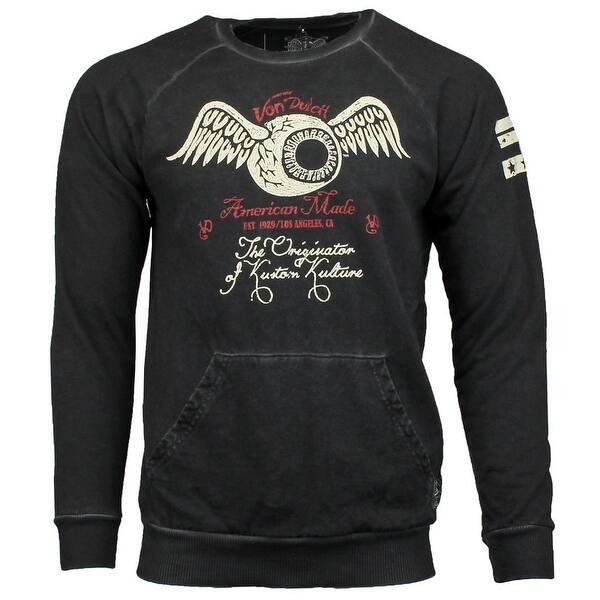 Shop Von Dutch Mens Fleece Long Sleeve Casual T Shirt Overstock