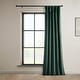 preview thumbnail 48 of 140, Exclusive Fabrics Heritage Plush Velvet Room Darkening Curtain (1 Panel) - Luxurious Single Drapery for Enhanced Room Darkening