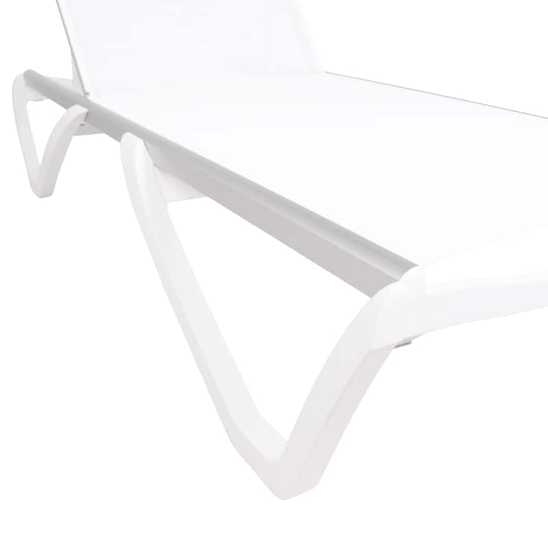 Furnish Theory Seabreeze Deck Patio Sunlounger Sun Lounger Lounge Chair Sling Chaise Lounger (Various Frame & Mesh Colors)