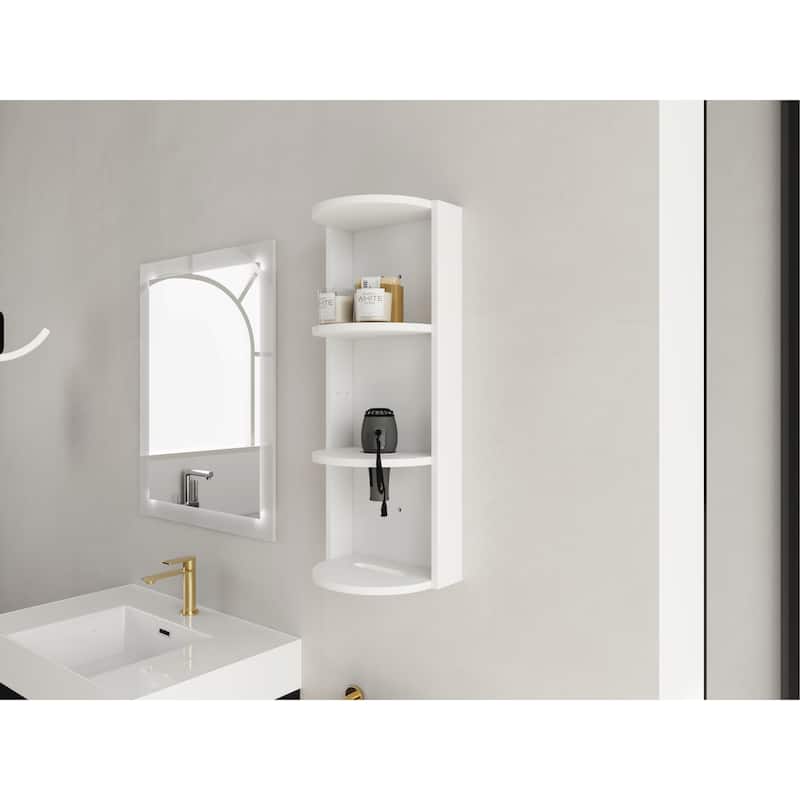 Space-Saving Bathroom Wall-Mounted Storage Rack with Versatile Design