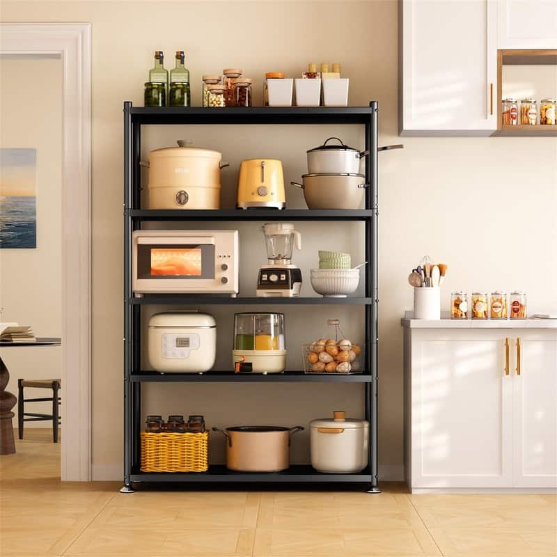 Storage Shelves with Rolling Wheels