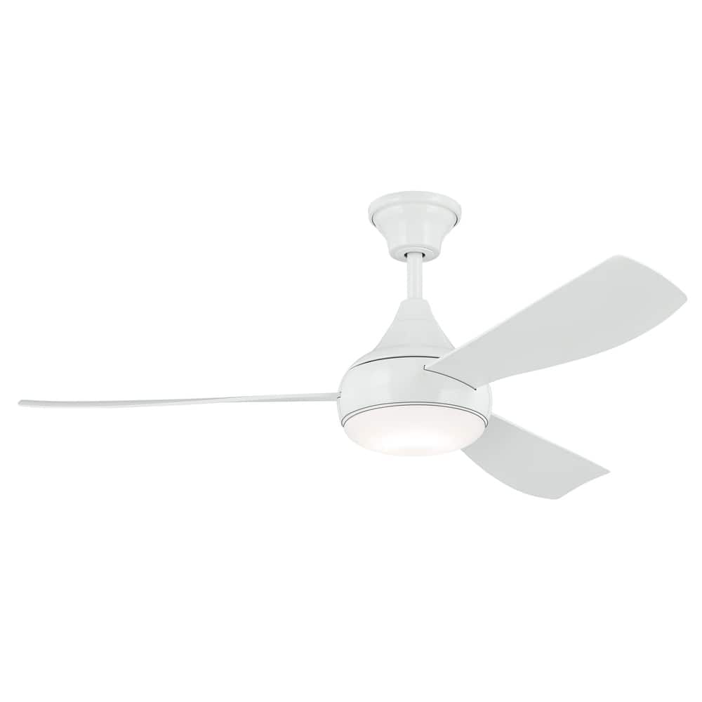 Kichler Lighting Ample 54 in. Integrated LED Indoor/Outdoor Dual Mount Ceiling Fan