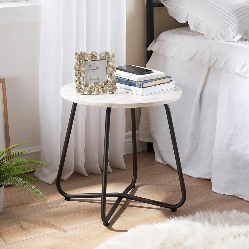 VECELO Modern Small Round Coffee tables