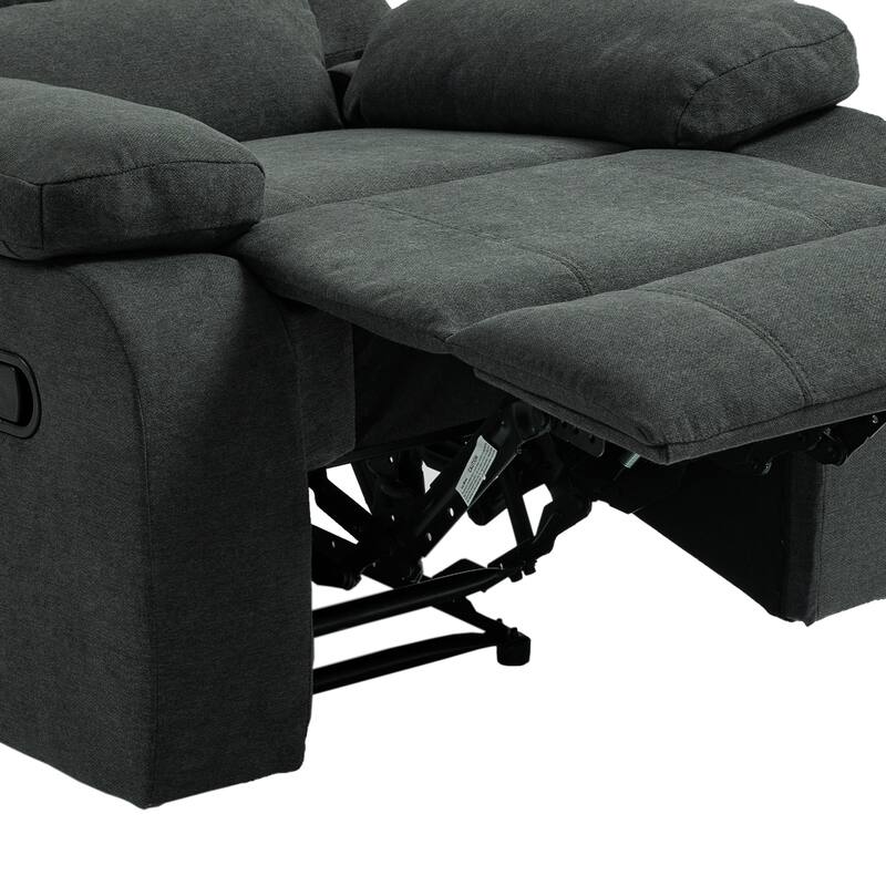 2Set Modern Lounger Adjustable Manual Recliner Chair