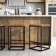 preview thumbnail 1 of 9, Finley Industrial Solid Wood and Metal Counter Height Stool by Furniture of America