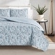 preview thumbnail 1 of 11, Lucky Brand Soft Floral Quilt Sets Ballad Blue - King