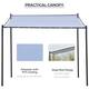 Outsunny 10' x 9' Outdoor Wall Patio Gazebo Canopy with PVC Coated Polyester Roof, Steel Frame, & Spacious Build