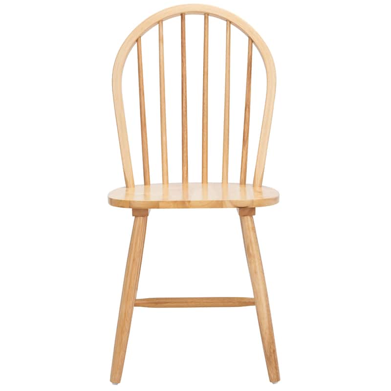 SAFAVIEH Delcie Spindle Oval Back Dining Chair (Set of 2) - 17.9" x 19.7" x 37" - 18Wx20Dx37H