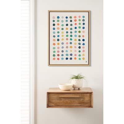Kate and Laurel Sylvie Meditation 3 Framed Canvas by Kelly Knaga