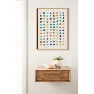 Kate and Laurel Sylvie Meditation 3 Framed Canvas by Kelly Knaga