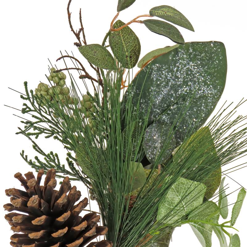 National Tree Company 19 in. Pine, Berry & Cone Plastic Pick - 19 in