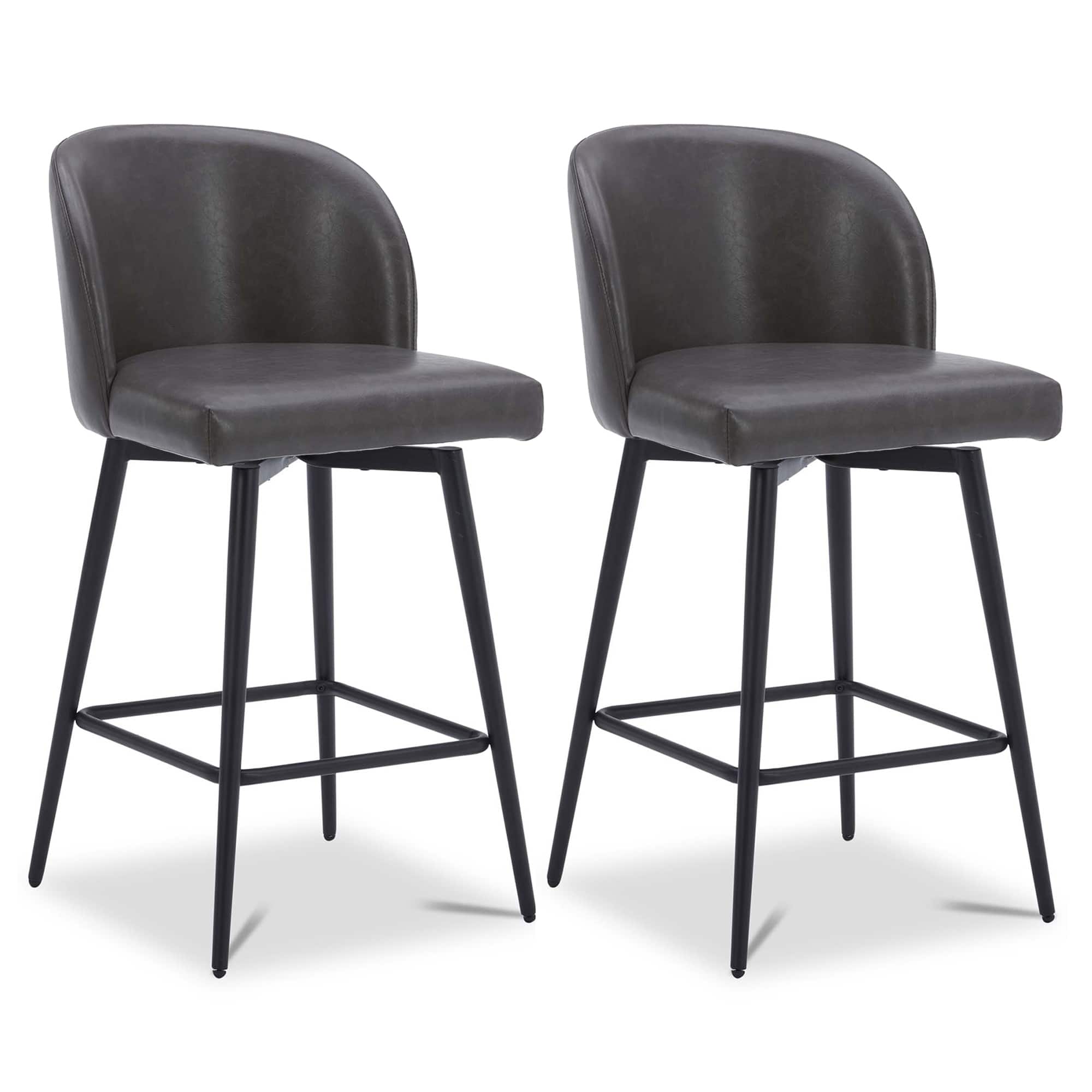 Option Retro Grey-Faux Leather