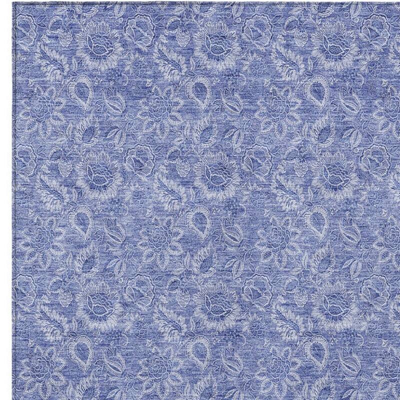HomeRoots Floral Transitional Rectangle Outdoor Rug