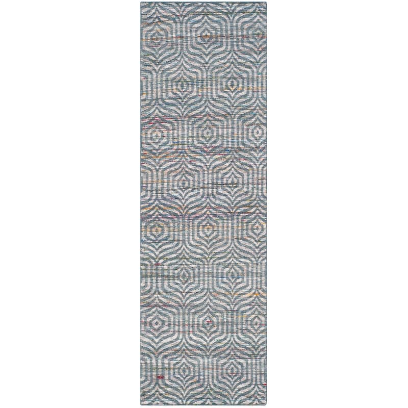 SAFAVIEH Handmade Straw Patch Chanel Modern Wool Rug