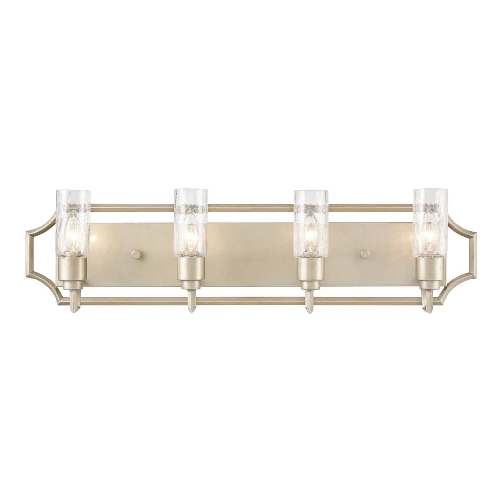 Cheswick 33-inch Wide 4-Light Vanity Light in Aged Silver - 33