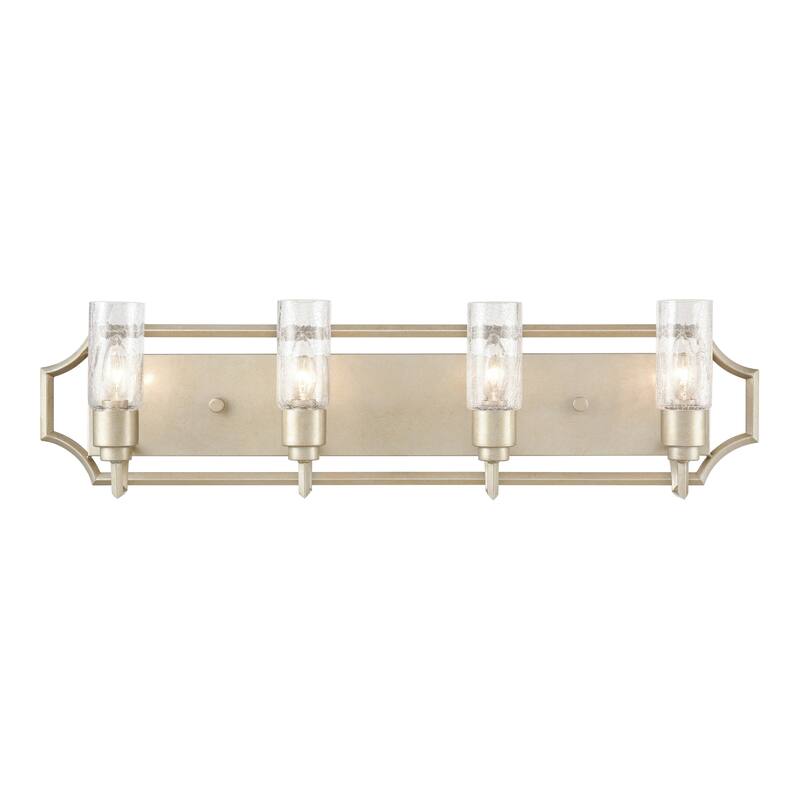 Cheswick 33-inch Wide 4-Light Vanity Light in Aged Silver - 33 - 33